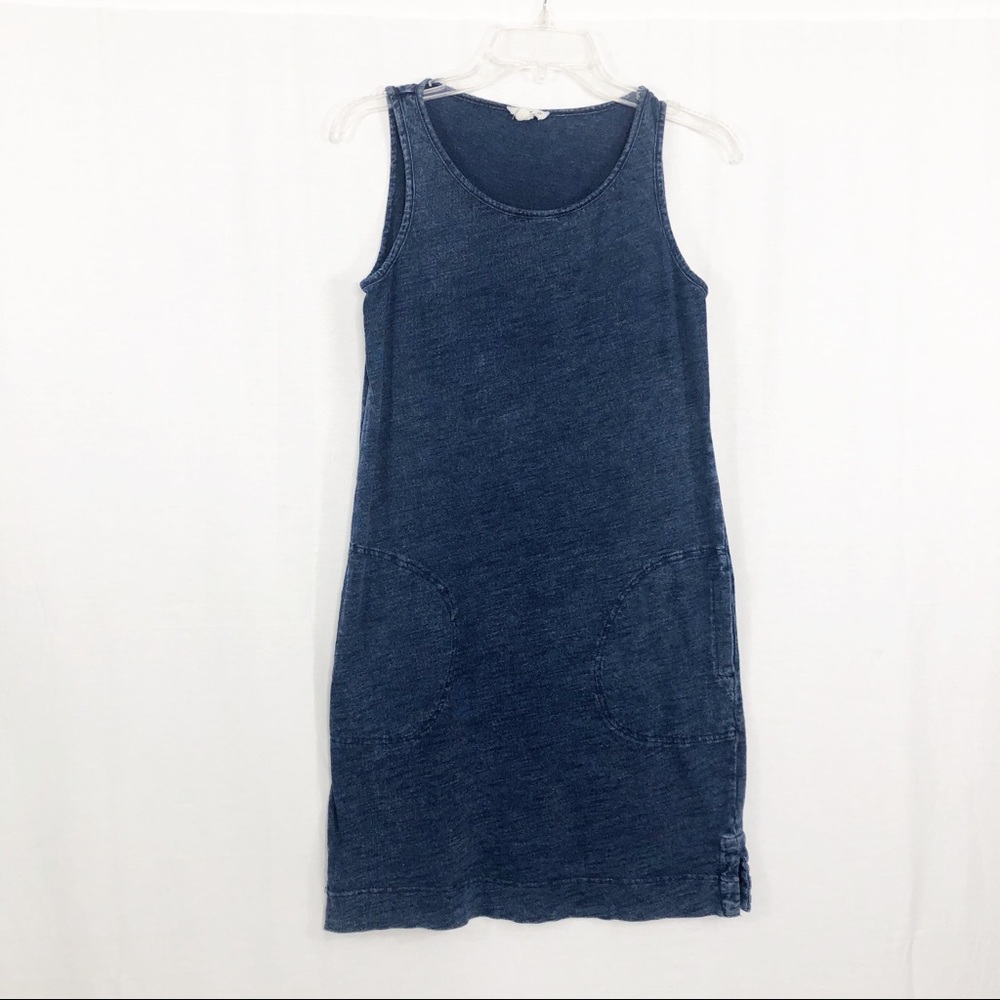 Jane and Delancey Chambray Tank Mini Dress, Size XS, Blue